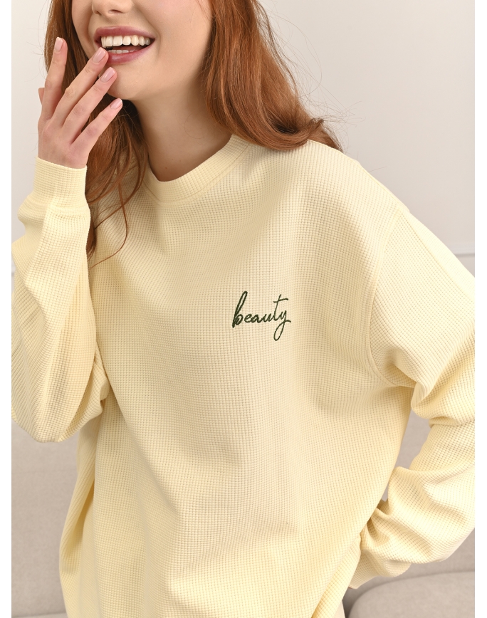 	 Женская пижама с шортами и длинным рукавом (Арт. 5292TQP)